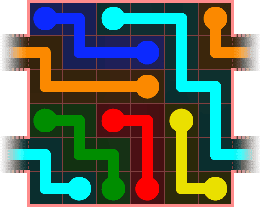 Flow Free Warps 536 Solution