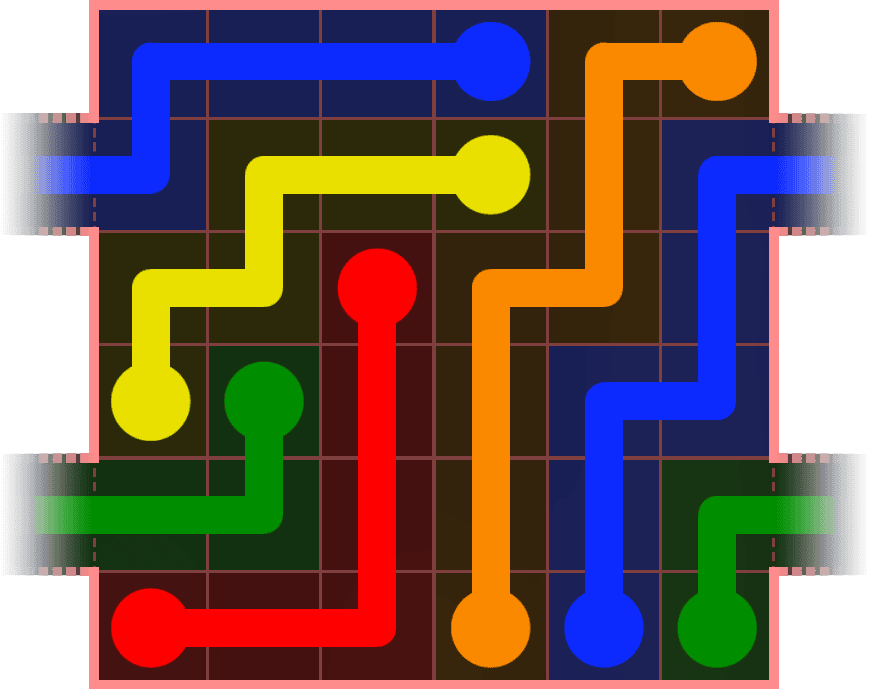Flow Free Warps 540 Solution