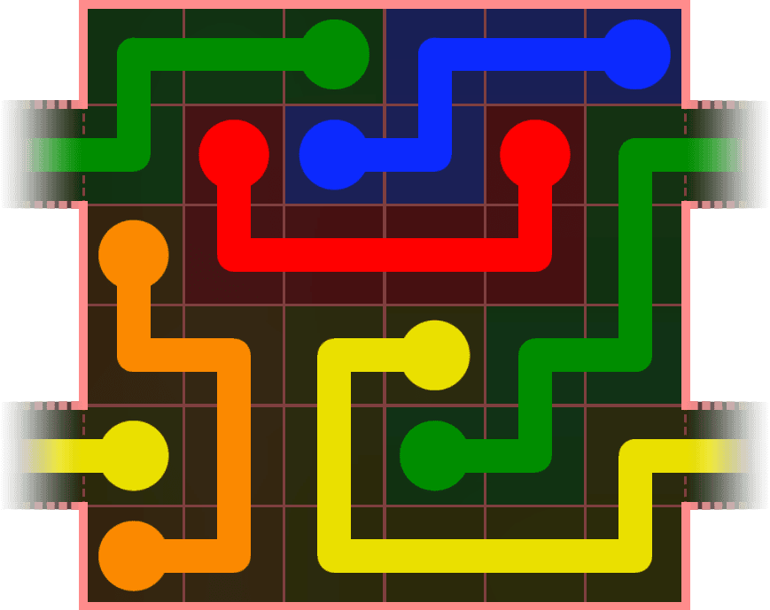 Flow Free Warps 553 Solution
