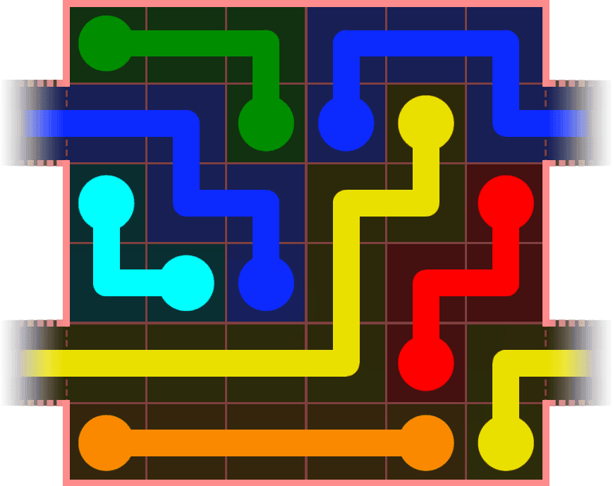 Flow Free Warps 554 Solution