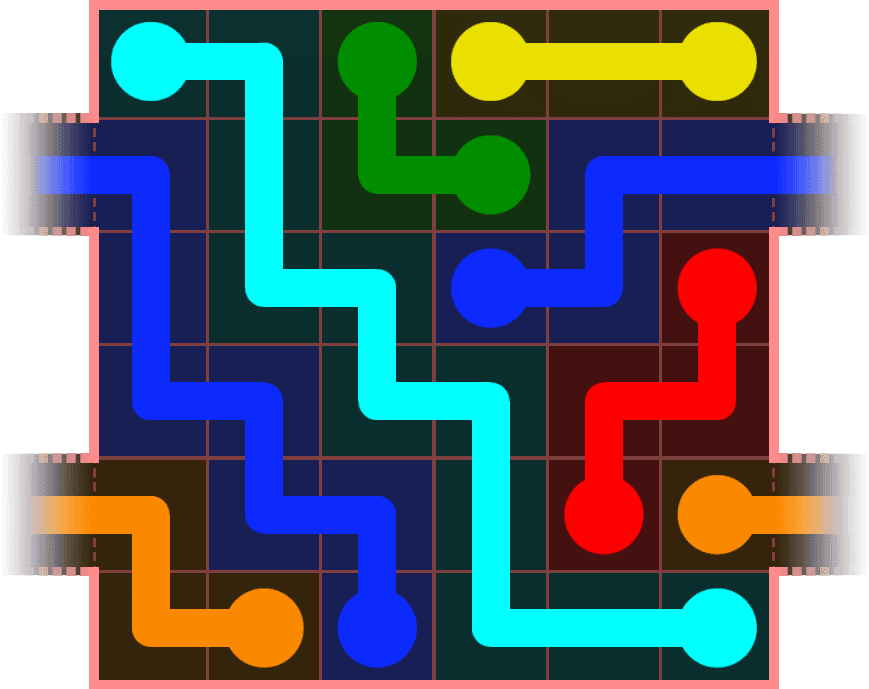 Flow Free Warps 556 Solution