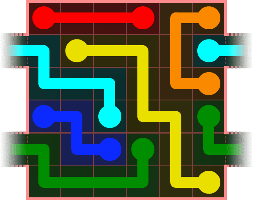 Flow Free Warps 558 Solution
