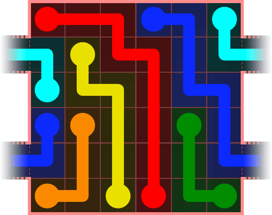 Flow Free Warps 546 Solution