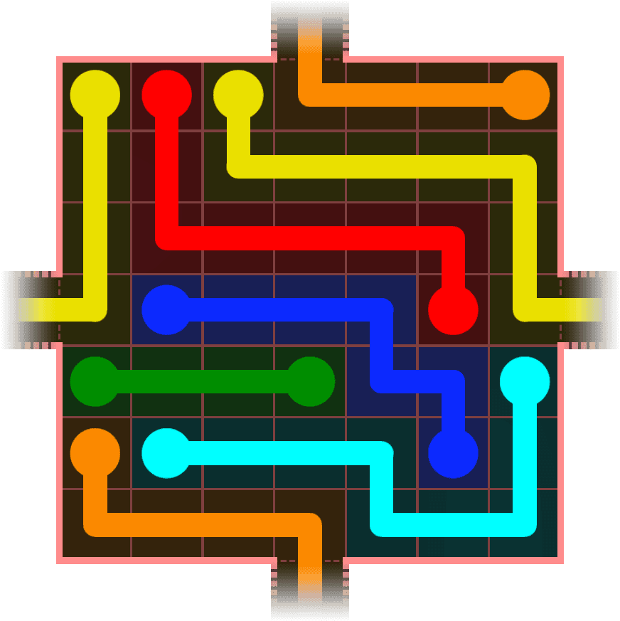Flow Free Warps 601 Solution