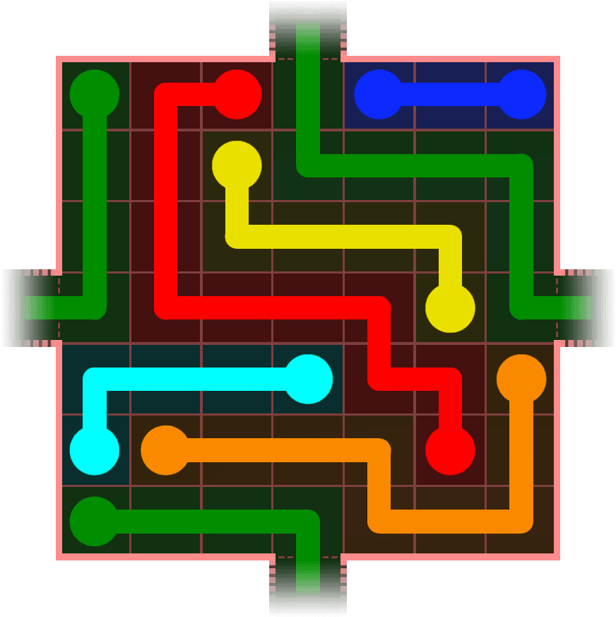 Flow Free Warps 611 Solution