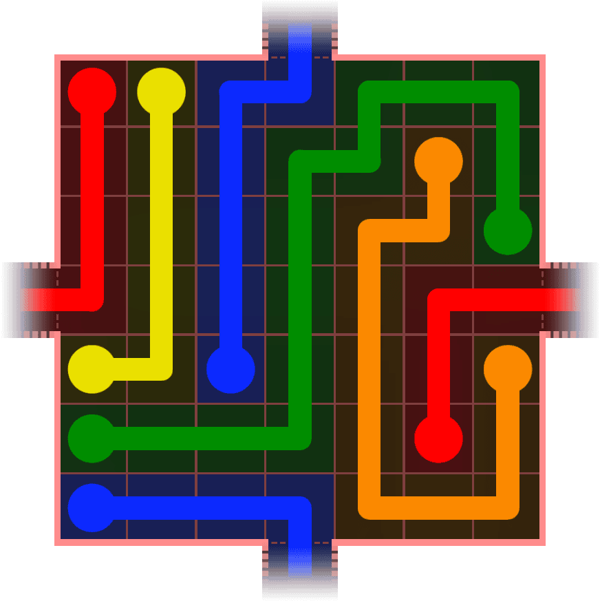 Flow Free Warps 613 Solution