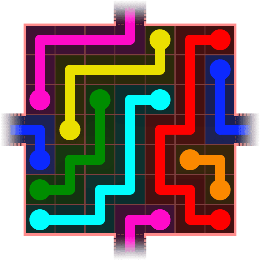 Flow Free Warps 616 Solution