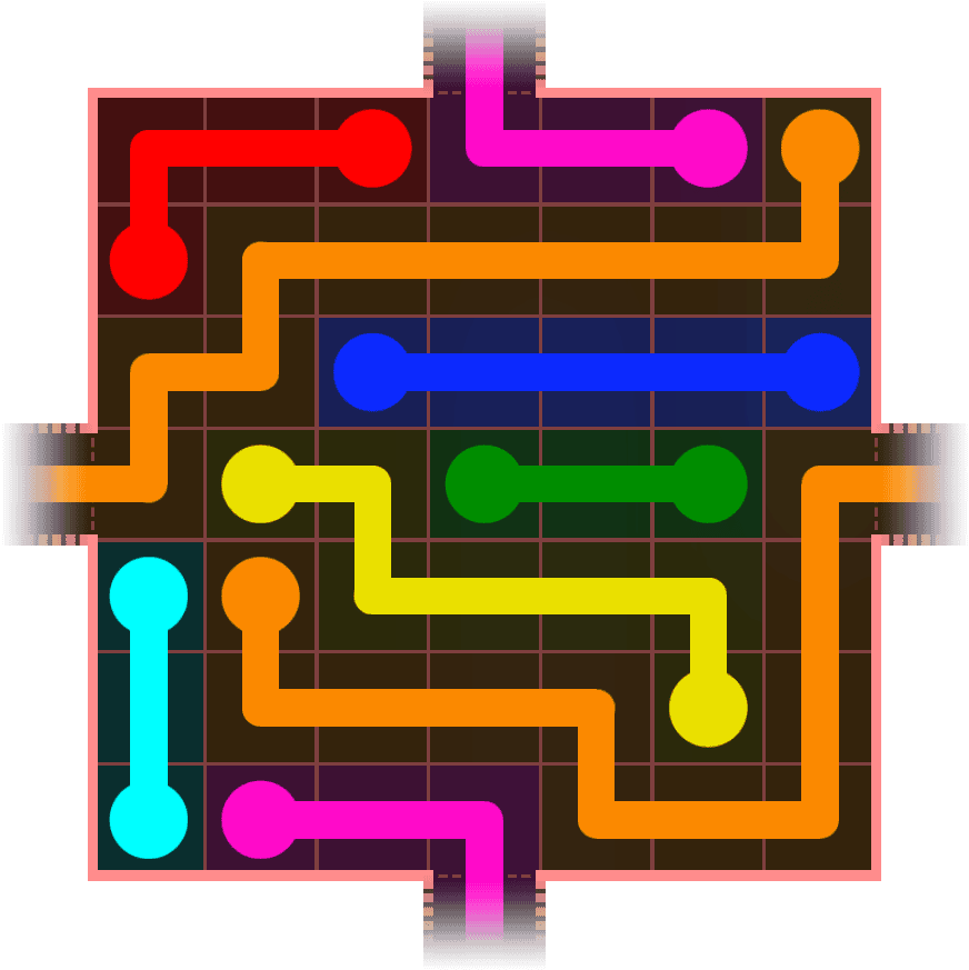 Flow Free Warps 619 Solution