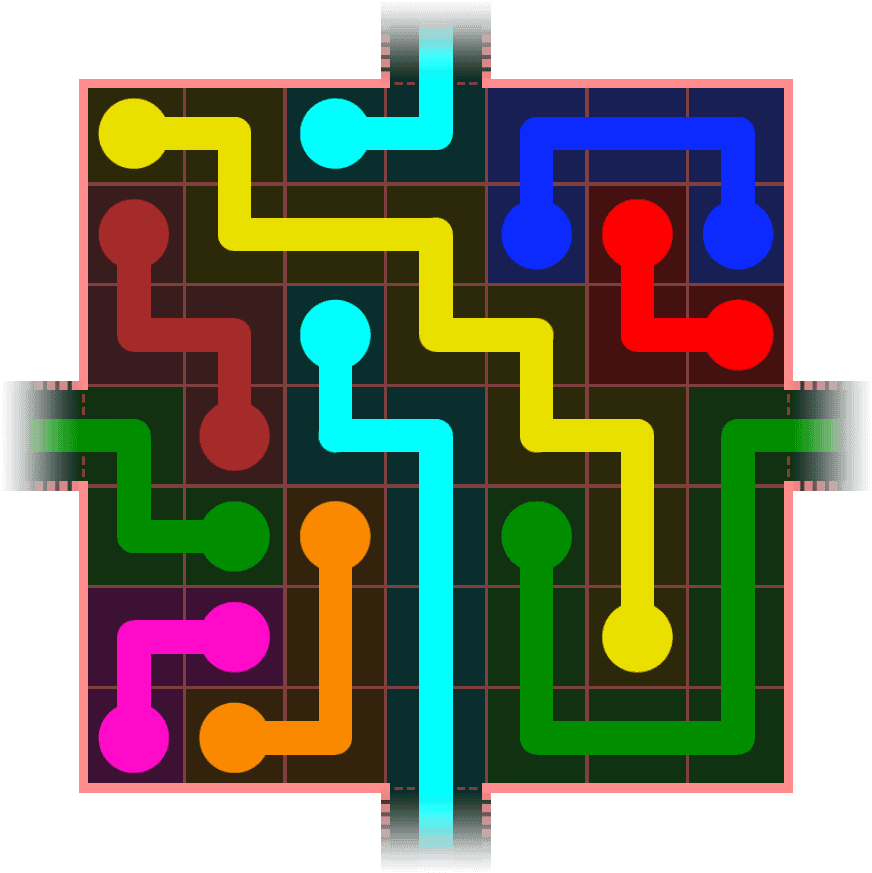 Flow Free Warps 622 Solution