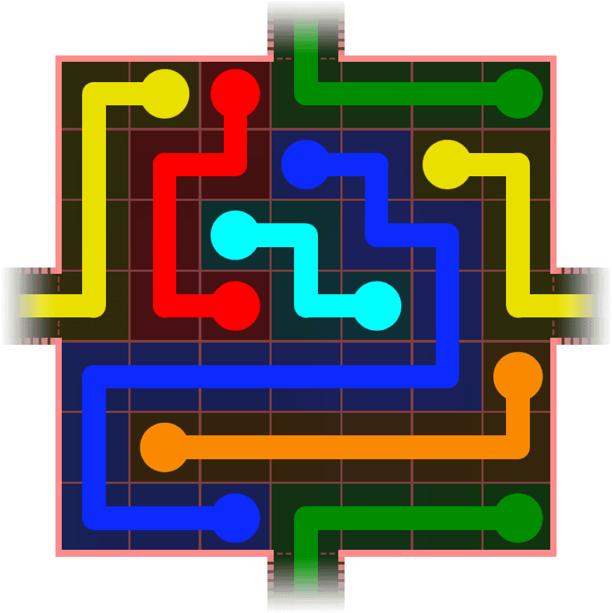 Flow Free Warps 624 Solution