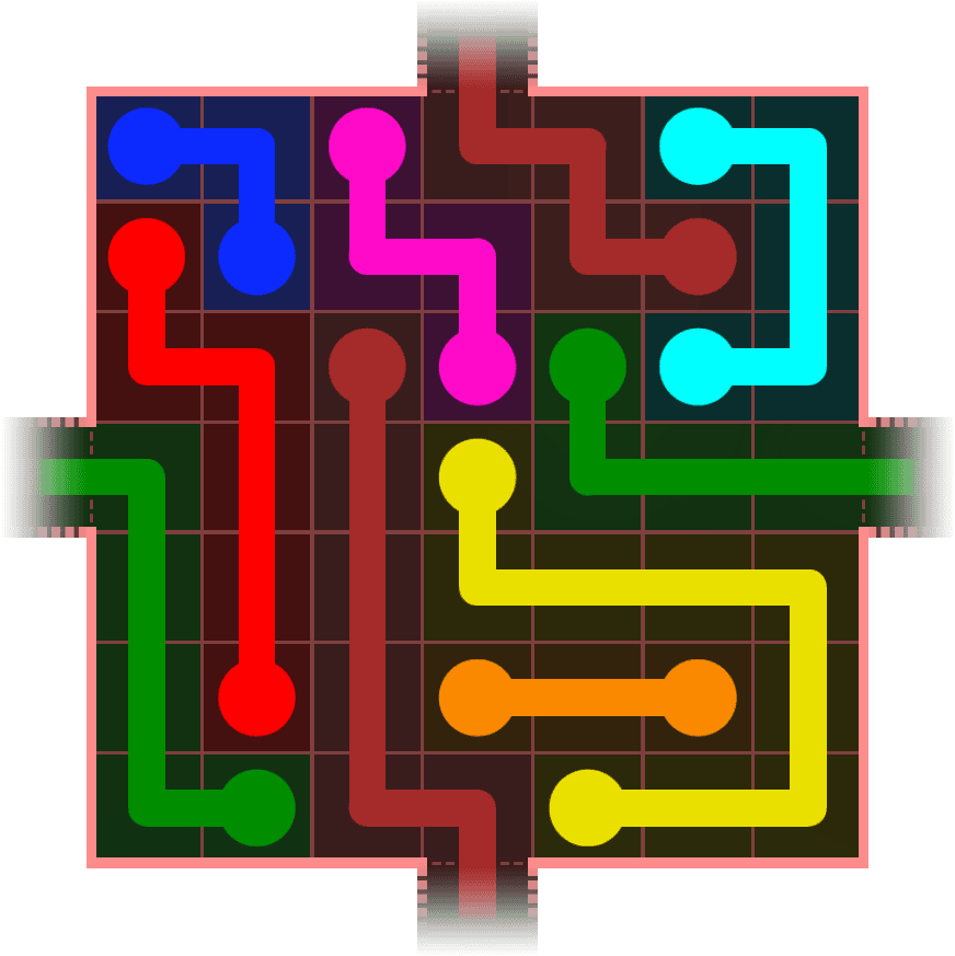 Flow Free Warps 629 Solution