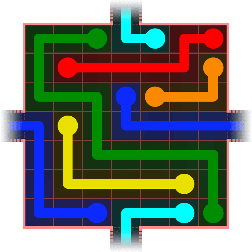 Flow Free Warps 604 Solution