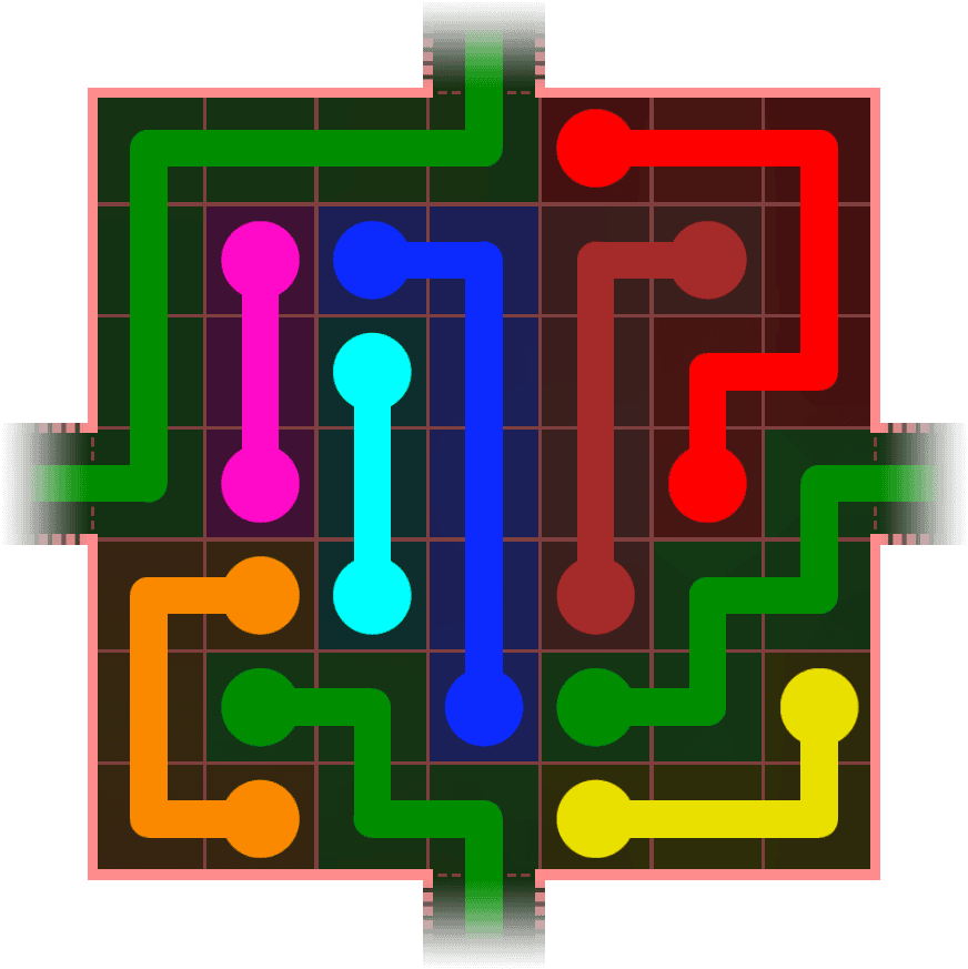 Flow Free Warps 609 Solution