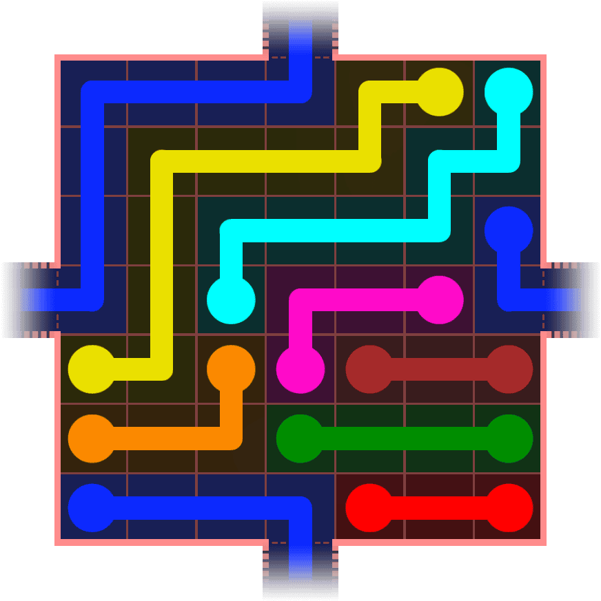 Flow Free Warps 721 Solution