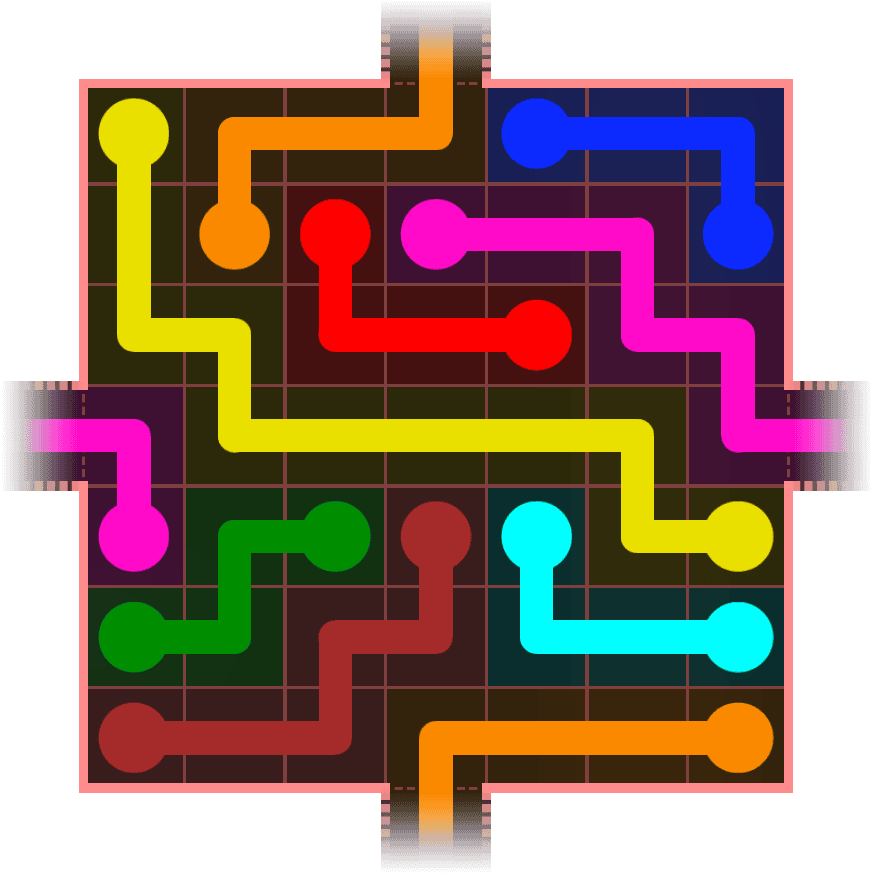 Flow Free Warps 725 Solution