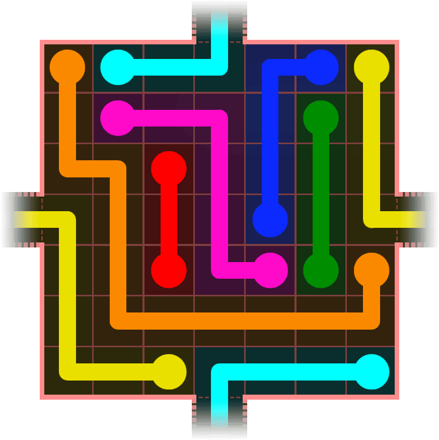 Flow Free Warps 732 Solution