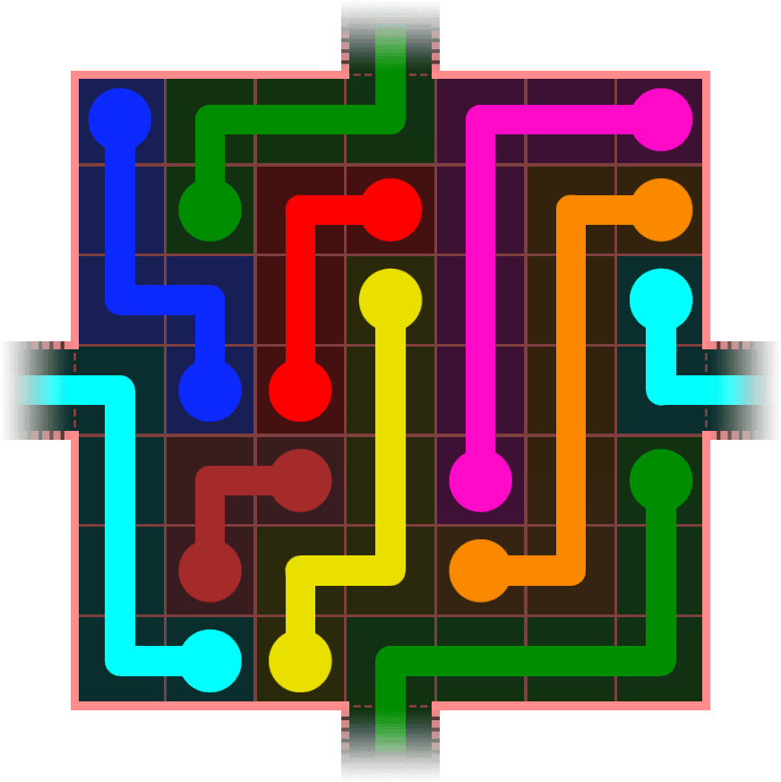 Flow Free Warps 733 Solution