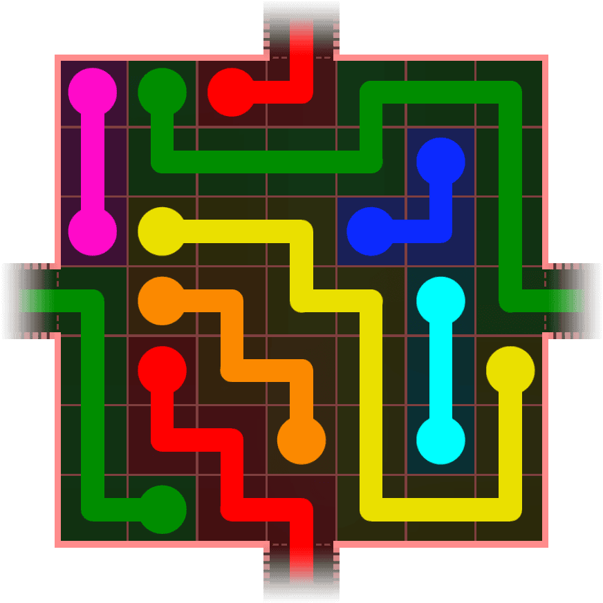 Flow Free Warps 734 Solution