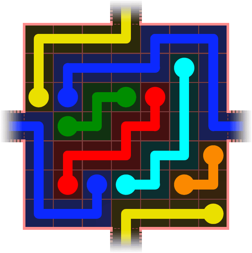 Flow Free Warps 737 Solution