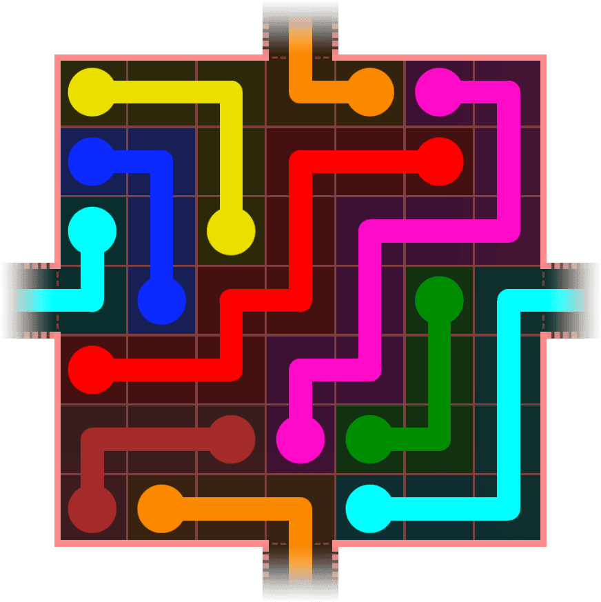 Flow Free Warps 738 Solution