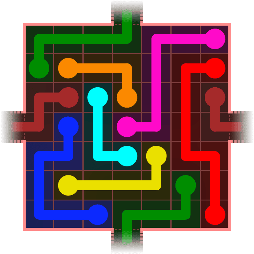 Flow Free Warps 739 Solution