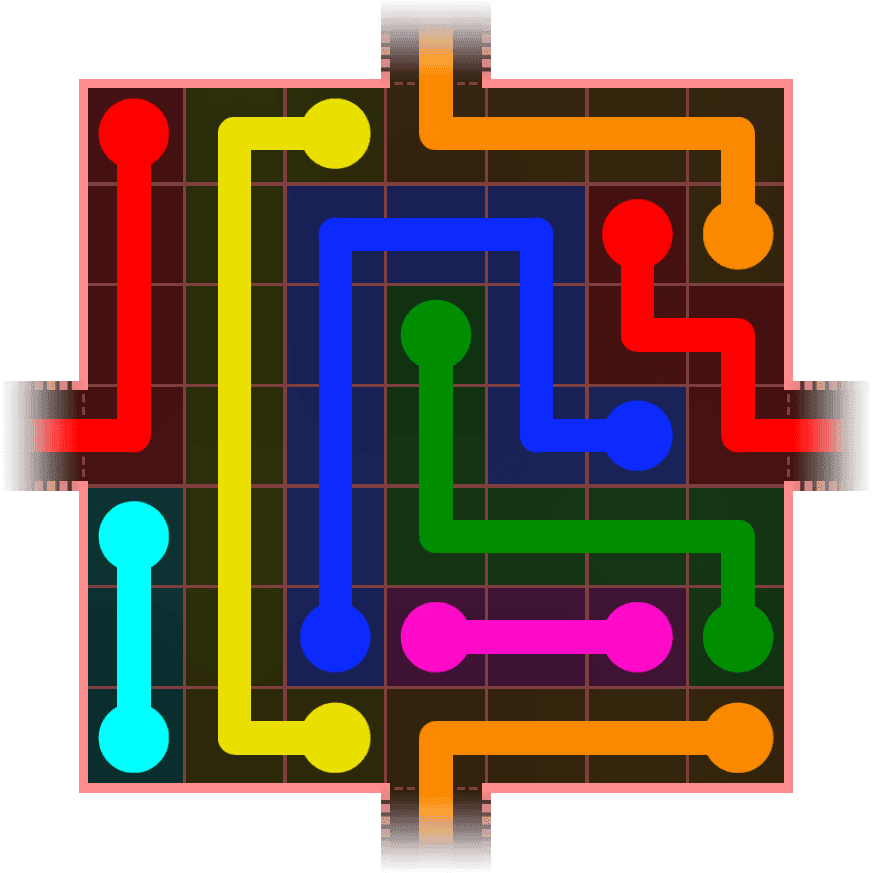 Flow Free Warps 741 Solution