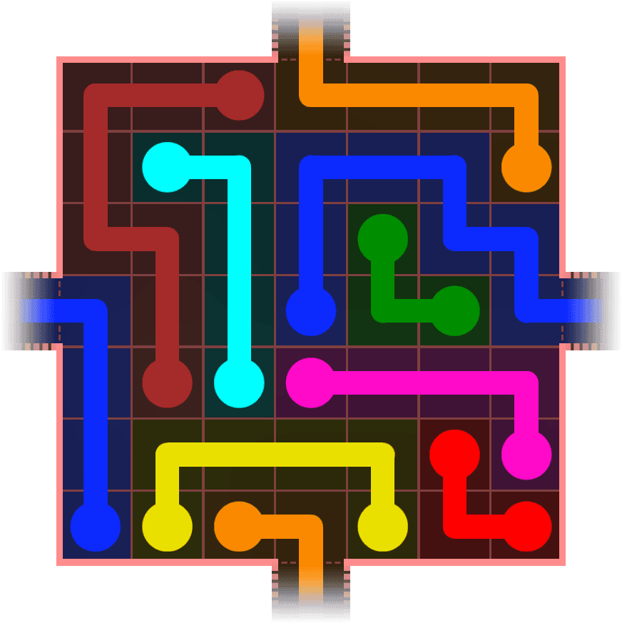 Flow Free Warps 742 Solution