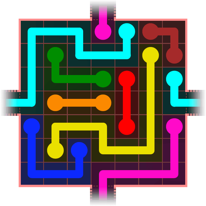 Flow Free Warps 631 Solution