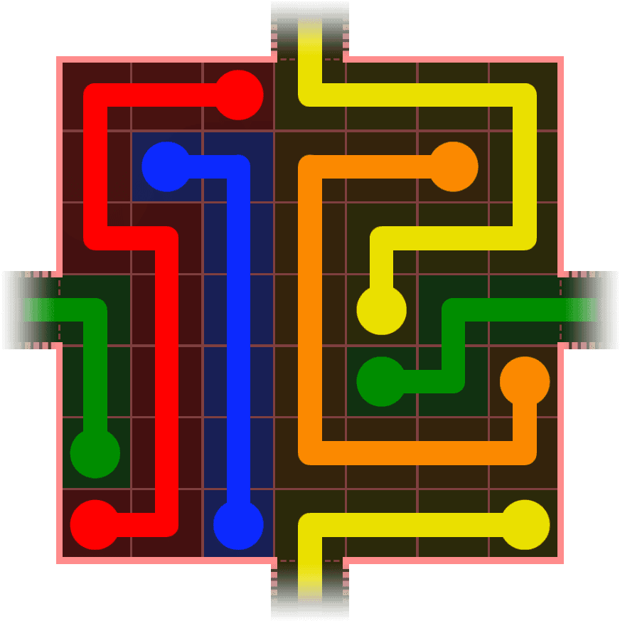 Flow Free Warps 635 Solution