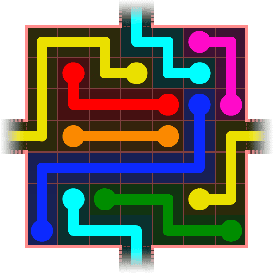 Flow Free Warps 642 Solution