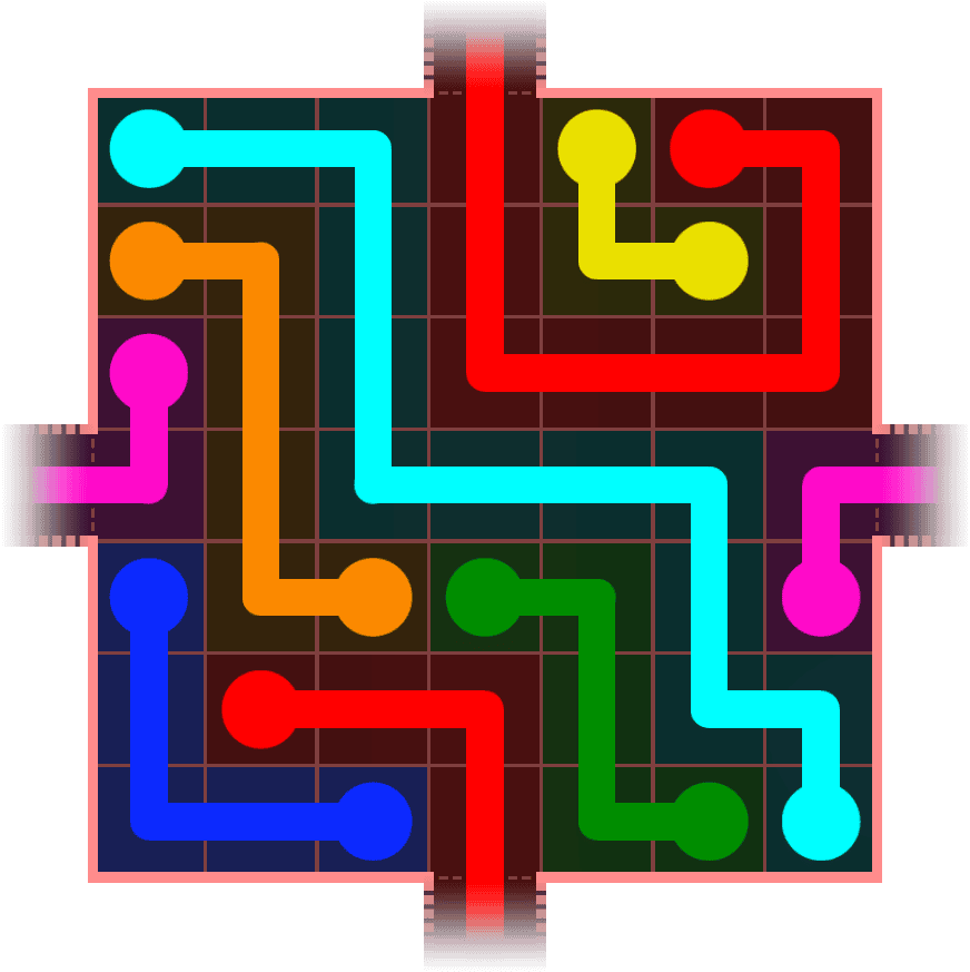 Flow Free Warps 643 Solution