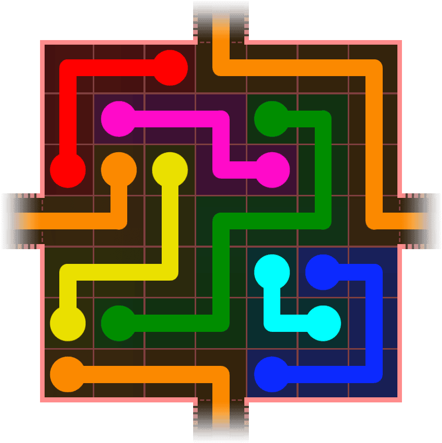 Flow Free Warps 645 Solution