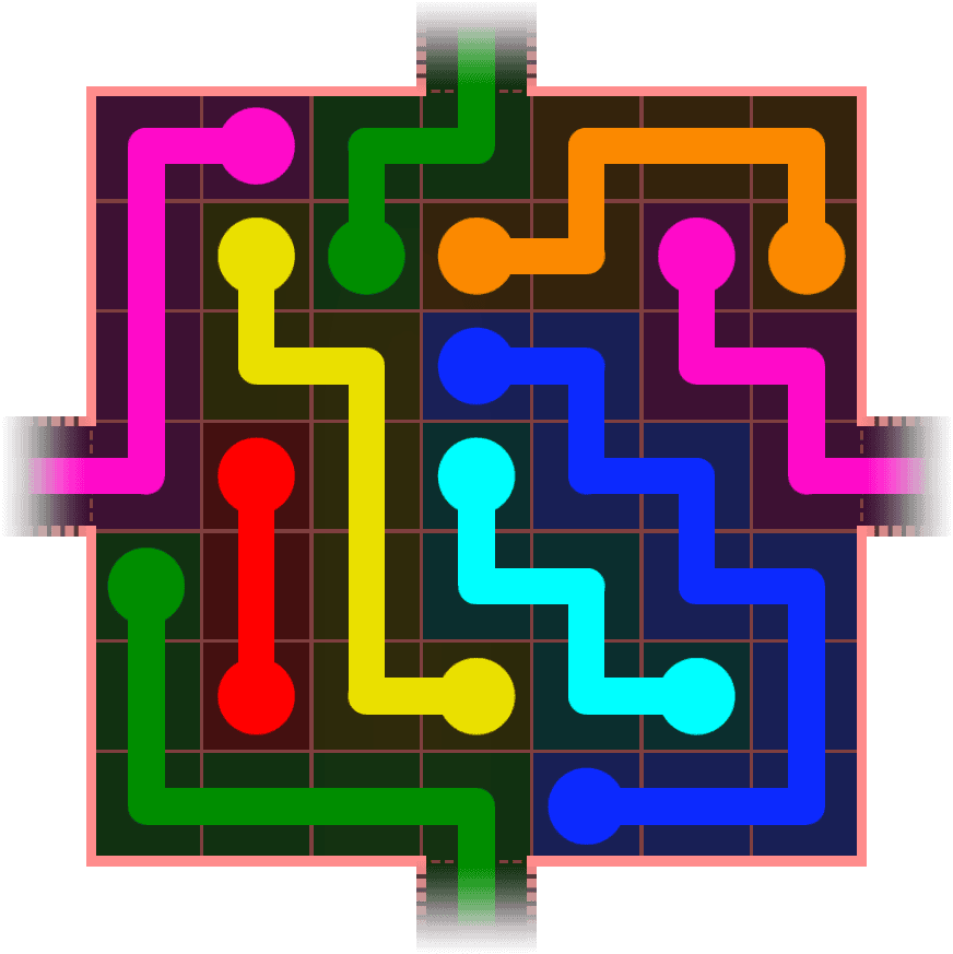 Flow Free Warps 649 Solution
