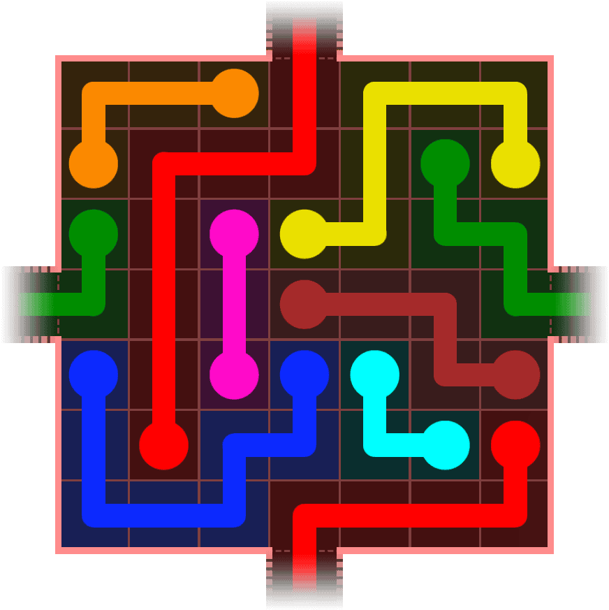 Flow Free Warps 655 Solution