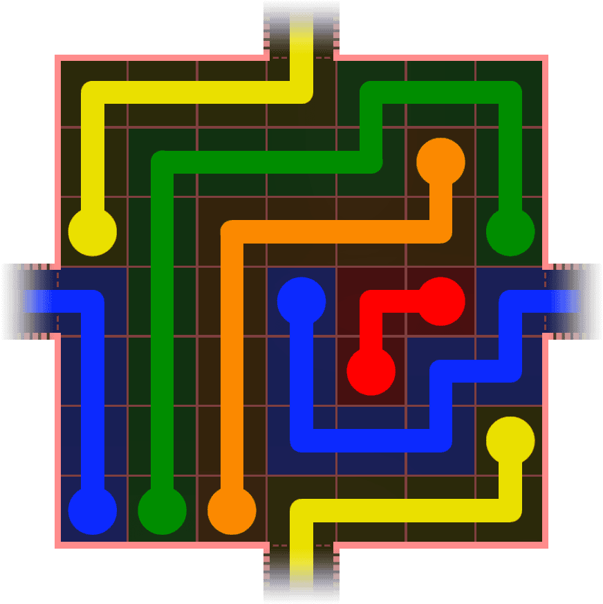 Flow Free Warps 664 Solution