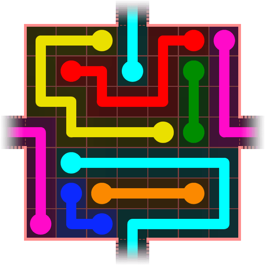Flow Free Warps 665 Solution