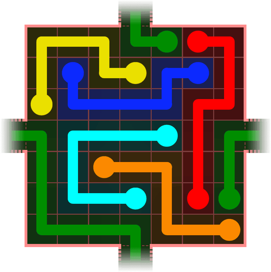 Flow Free Warps 668 Solution