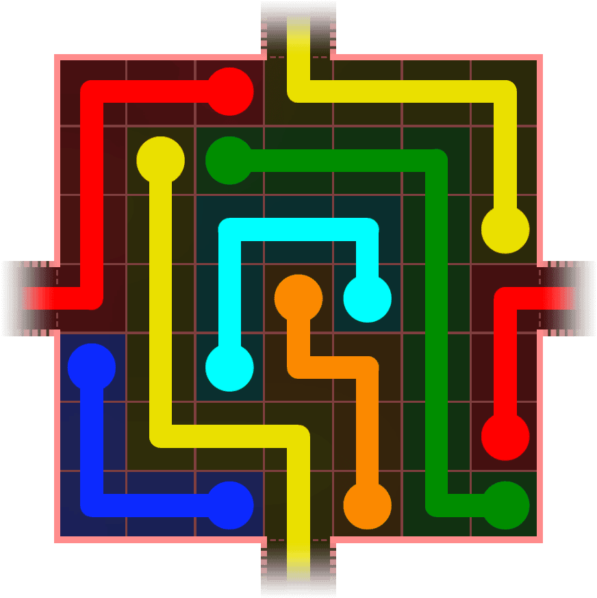Flow Free Warps 674 Solution
