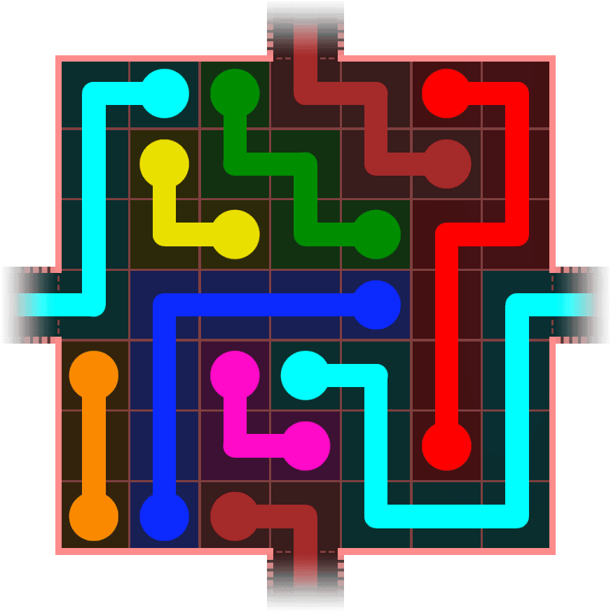 Flow Free Warps 677 Solution