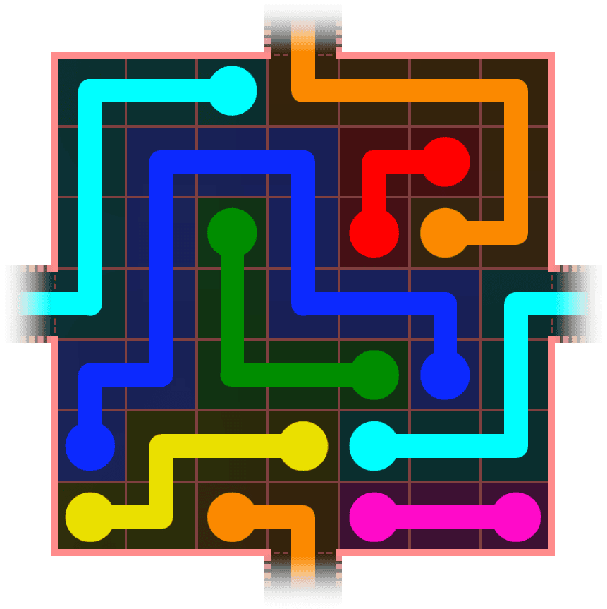 Flow Free Warps 680 Solution