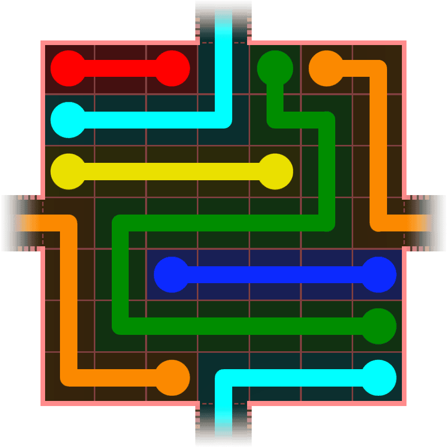 Flow Free Warps 688 Solution