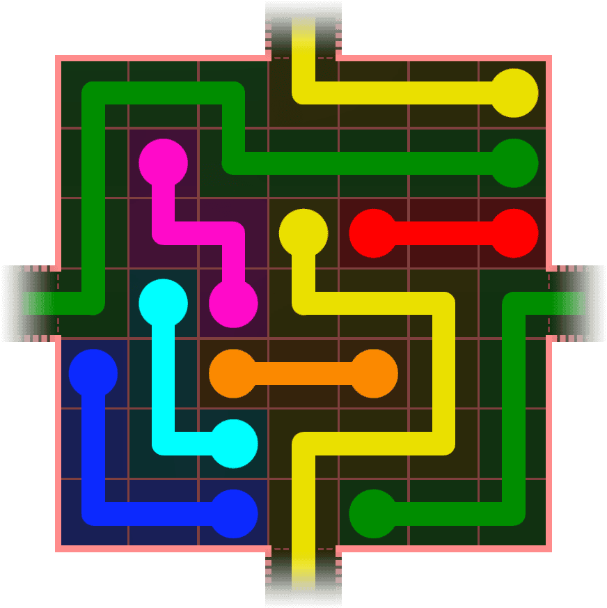 Flow Free Warps 708 Solution