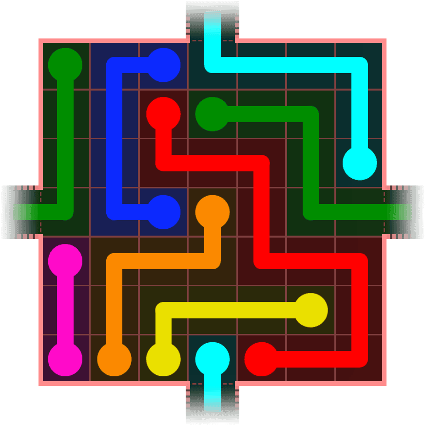 Flow Free Warps 715 Solution
