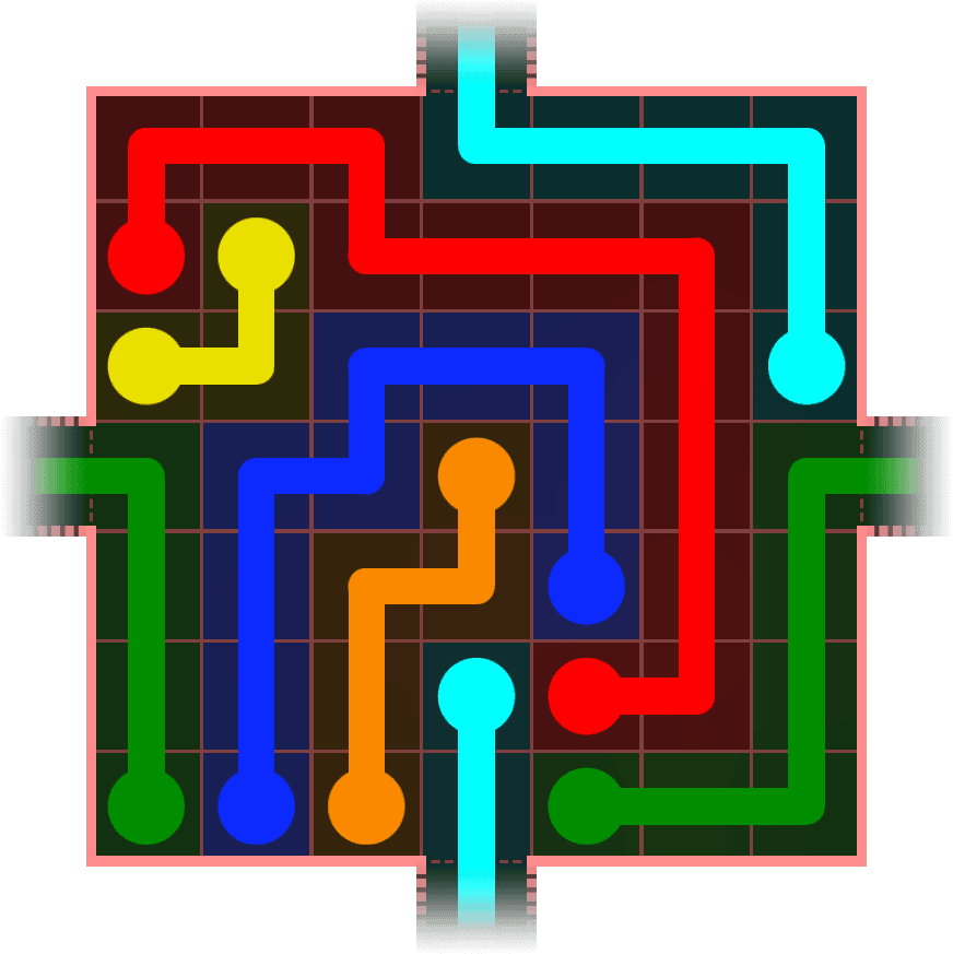 Flow Free Warps 717 Solution