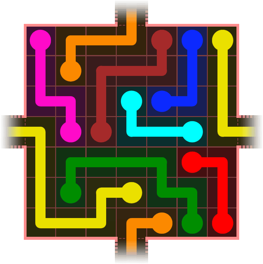 Flow Free Warps 720 Solution