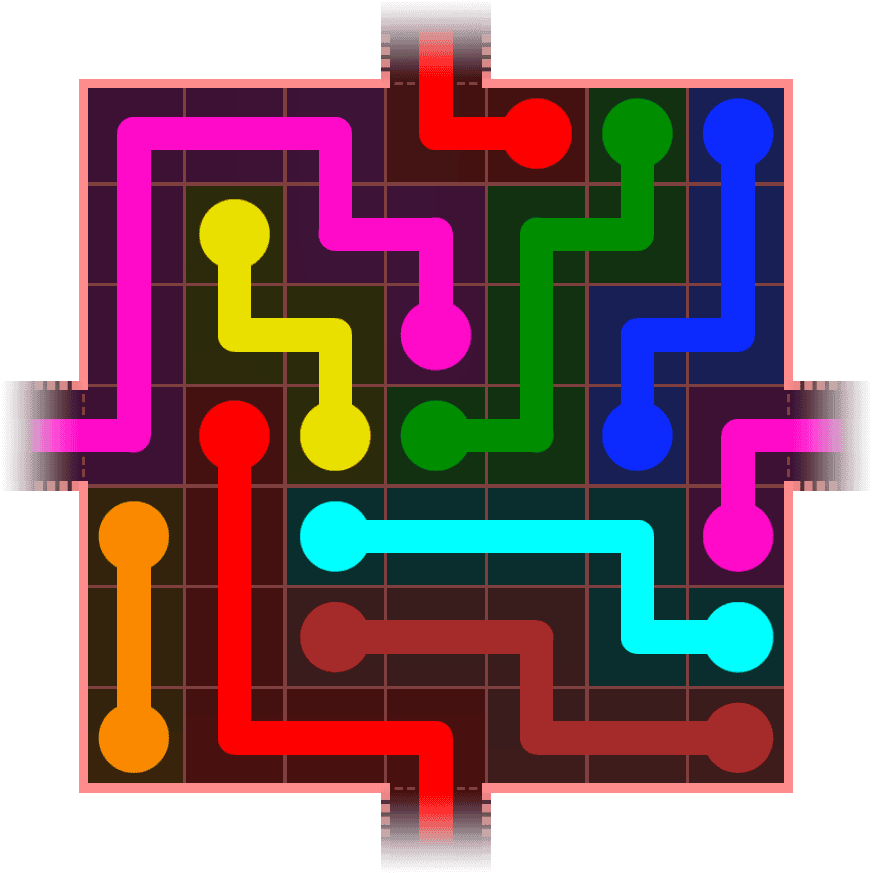 Flow Free Warps 692 Solution