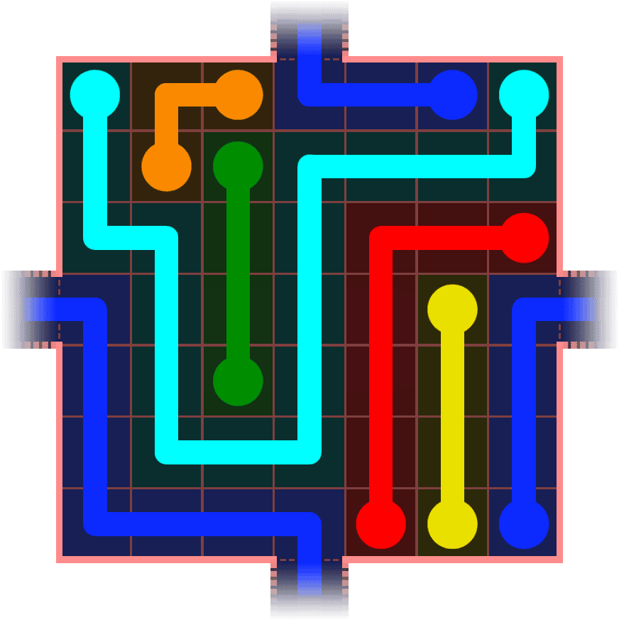 Flow Free Warps 694 Solution