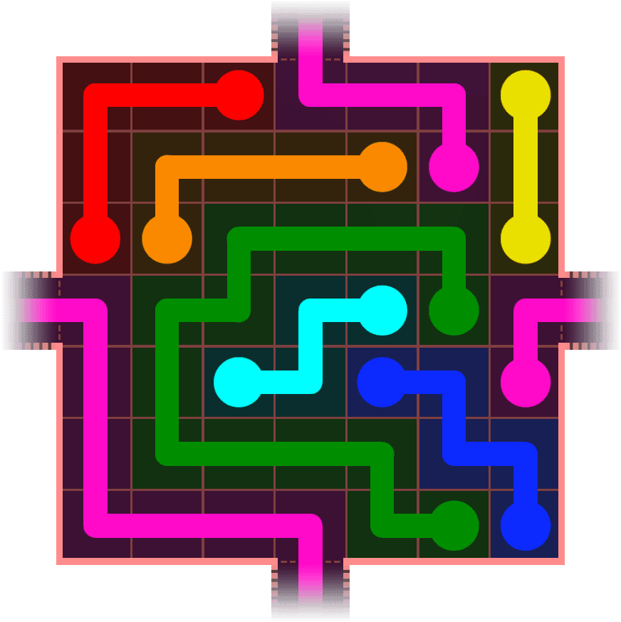 Flow Free Warps 696 Solution