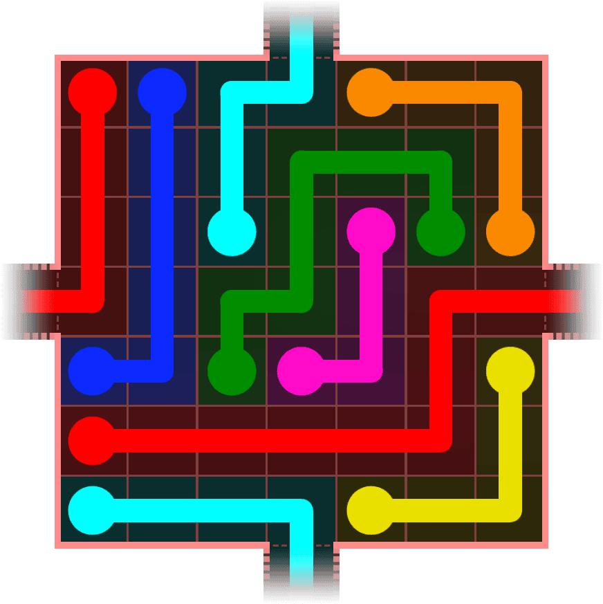 Flow Free Warps 698 Solution