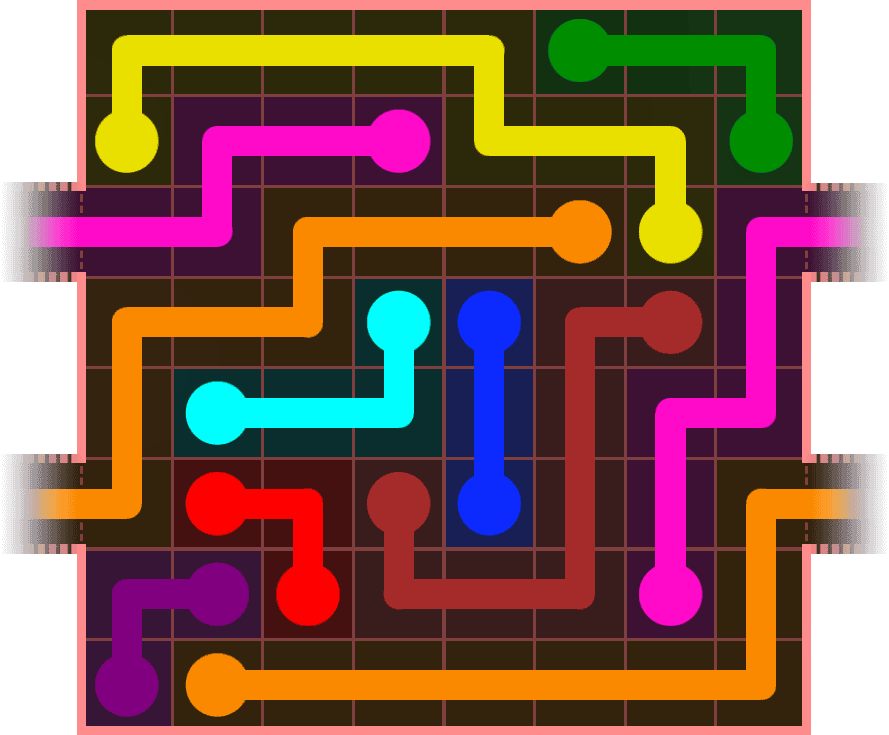 Flow Free Warps 769 Solution